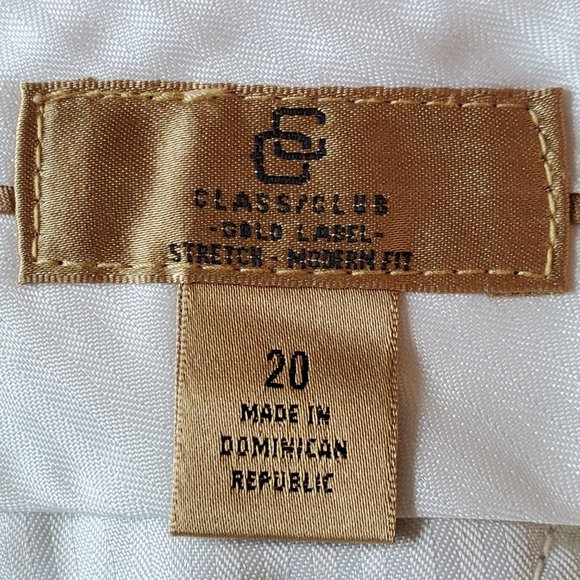 Dillards Classic Club Gold Label Stretch Modern Fit, Size 20 - Picture 4 of 8